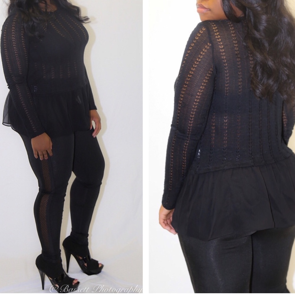 Sheer Sweater Blouse